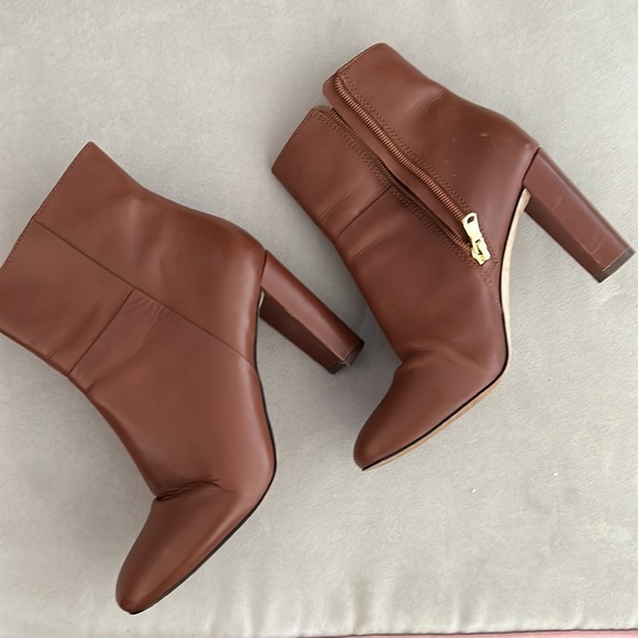 Ann Taylor Brown Leather Booties - Picture 2 of 4